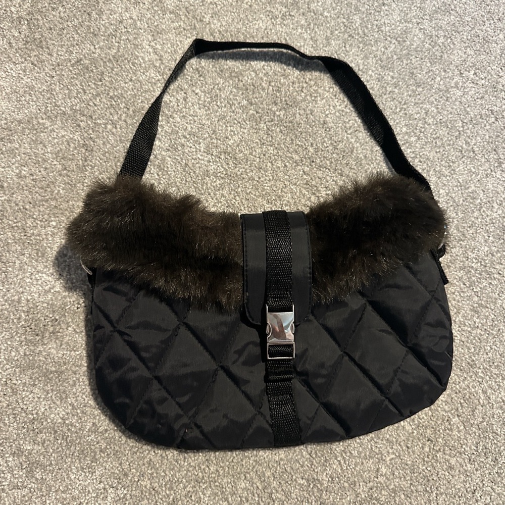 Y2K Purse with Faux Fur